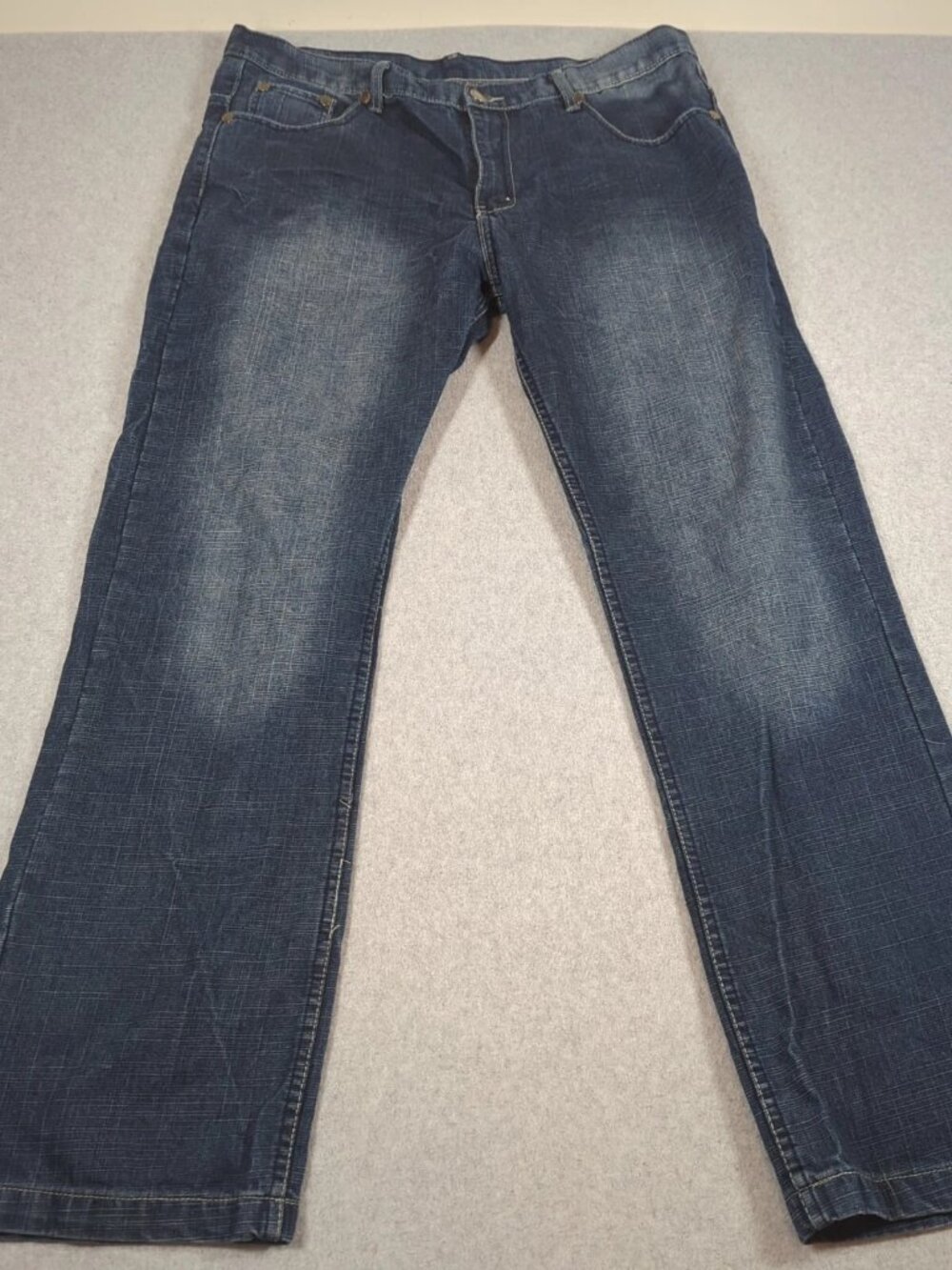 Brooklyn Xpress Jeans Mens 36x32 Blue Straight Leg Streetwear Hip Hop Y2K